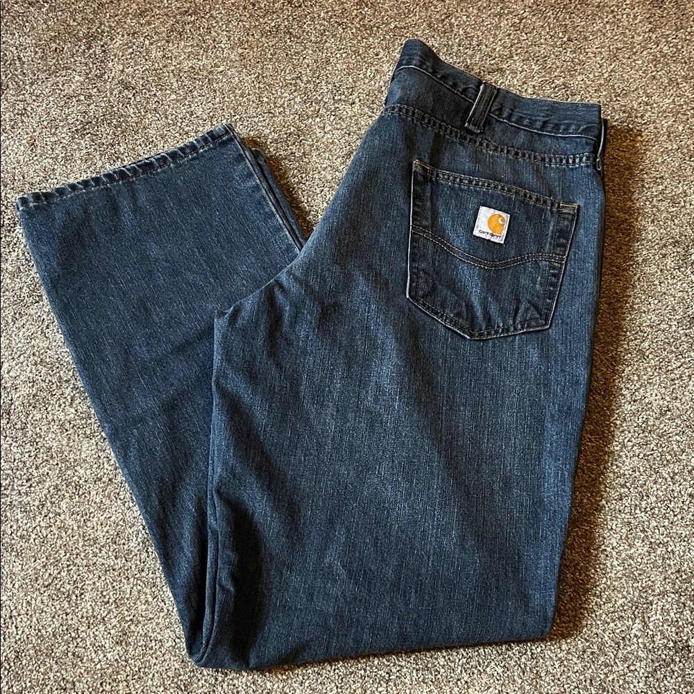 Carhartt Men's Dark Blue Relaxed Jeans